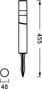 Ledvance - LED Kültéri lámpa ROTA SPIKE LED/1W/12V IP44