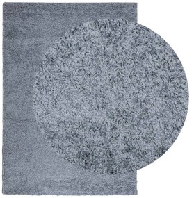 PAMPLONA kék magas szálú bolyhos modern szőnyeg 160 x 230 cm