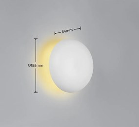 Matt fehér USB LED fali lámpa Davey – Reality