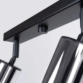 Sollux SL.1371 - Spotlámpa WINX 4xGU10/10W/230V fekete/króm