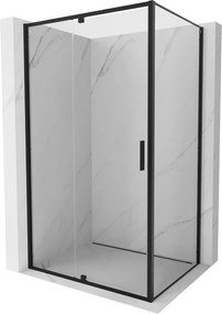 Mexen Exo nyíló zuhanykabin 120 x 90 cm, átlátszó, fekete - 819-120-090-70-00