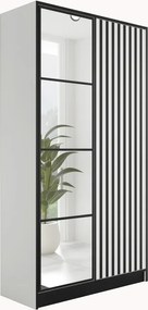 Eden2 2D Gardróbszekrény 104,8cm, Fehér