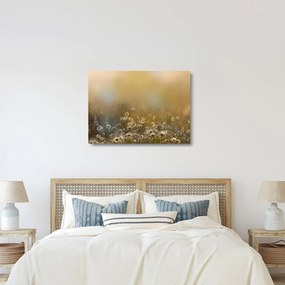 Kép - százszorszép olajfestmény  (üvegen) (70x50 cm)