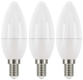 LED izzó Classic Candle 6W E14 neutrális fehér, 3db 71792