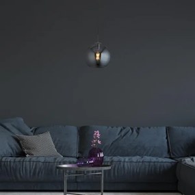 Searchlight - Csillár zsinóron BALL 1xE27/60W/230V fekete