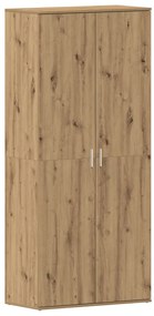 Cipőszekrény Tölgy 80x39x180 cm Mérnök által tervezett fa