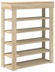 sonoma tölgy színű szerelt fa cipőtartó 80x30x98 cm