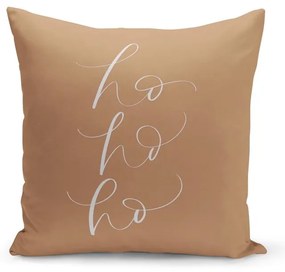 Christmas Noel karácsonyi barna díszpárnahuzat, 43 x 43 cm - Kate Louise