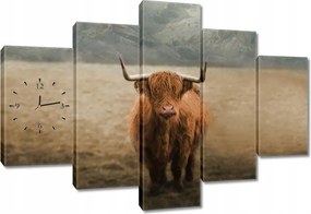 Faliórák 150x105 Skót tehén szarvasmarha