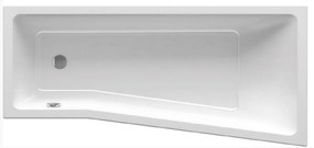 Asszimetrikus kád Ravak BeHappy II 150x75 cm akrilát bal C981000000