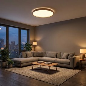 Brilagi - LED dimmelhető lámpatest ALSON LED/72W/230V 3000-6500K, tölgy, Ø 78 cm + távirányító