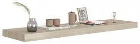 4 db tölgyszínű MDF lebegő fali polc 90 x 23,5 x 3,8 cm