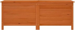 vidaXL barna tömör fenyőfa kerti tárolóláda 150 x 50 x 56,5 cm