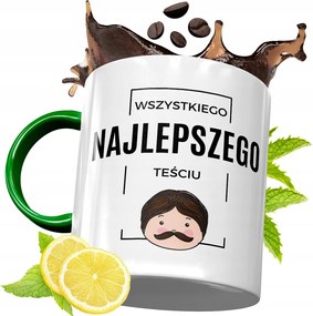 Zöld Bögre Apósnak Születésnapi Ajándéknak, fényképes nyomattal