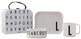 Design Letters gyerek reggeliző készlet Classics in a suitcase L 4 db