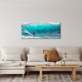 Szörfösök képe a hullámokban (120x50 cm)