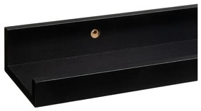 Fekete fali polc képekhez 80 cm – Casa Selección