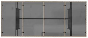 Kert étkező szett 7 pcs Bézs 190 x 80 x 75 cm polirattan