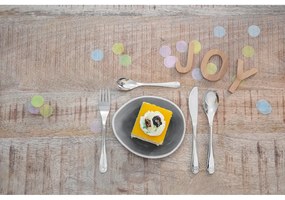 Ezüstszínű rozsdamentes acél gyerek evőeszköz 4 db-os Miffy – Zilverstad