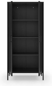 Fekete szekrény 80x170 cm Diora – Marckeric