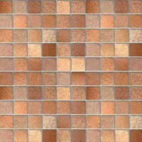 Toscana brown barna mozaik öntapadós tapéta