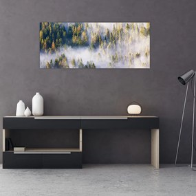 Fák képe a ködben (120x50 cm)