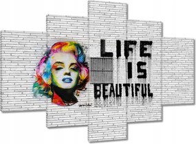 Festmények 150x105 Banksy Life is beautiful