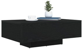 Dohányzóasztal LED világítással Fekete tölgy 85x55x31 cm