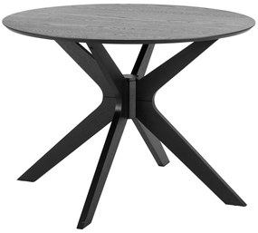 Asztal Oakland 447Fekete, 75cm, Közepes sűrűségű farostlemez, Fa