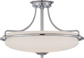 ELSTEAD QZ-GRIFFIN-SFM-C GRIFFIN Klasszikus Mennyezeti Lámpa Fehér, Króm E27 IP20