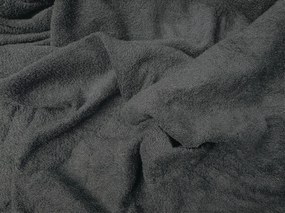 Molton fleece gumis lepedő antracit 90 x 200 cm