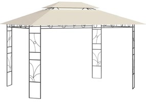 Krémszínű pavilon 4 x 3 x 2,7 m 160 g/m²