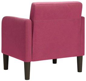 bordó bársony kanapészék karfával 54 cm