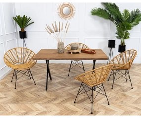 TRIPOD virágtartó állvány 110x25 cm fekete