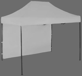 Gyorsan összecsukható sátor 2x3m – acél, 1 oldalfal, Szürke / antracit