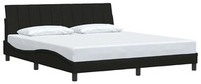fekete szövet ágykeret matrac nélkül Hanko 180 x 200 cm