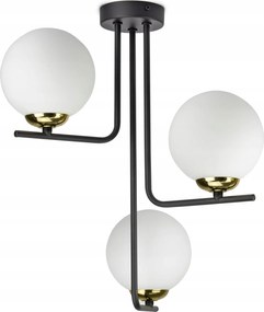 FĂŒggĆlĂĄmpa Mennyezeti CsillĂĄr Fekete Arany Gömbök