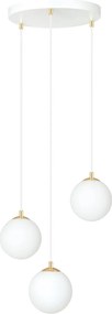 Emibig modern függeszték royal fehér arany emi1244/3
