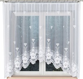 Jacquard függöny békák számára Matylda 310x160 fehér