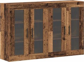 vidaXL Fali Szekrények 2 pcs Régi fa 69,5 x 34 x 90 cm Faanyag