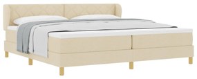 Boxspring Ágy Matracra - Krém - 200x200 cm - Szövet