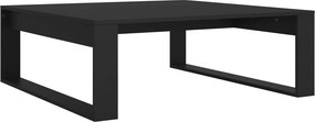 vidaXL fekete szerelt fa dohányzóasztal 100 x 100 x 35 cm