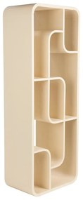 Krémszínű tölgyfa könyvespolc 60x160x35 cm Seven – Zuiver