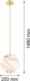 Argon ALMIROS 8447 Függőlámpa 1x15W(Max)/E27 IP20