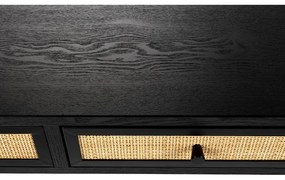 Fekete konzolasztal 40x120 cm Guuji – White Label