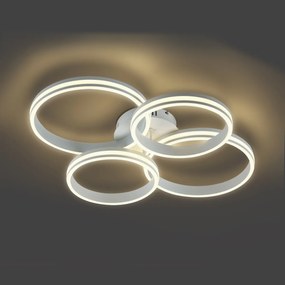 Mennyezeti lámpa fehér LED-del, 3 fokozatban dimmelhető, 4-lámpás - Navara