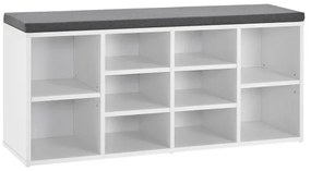 Juskys Cipőpad 104x30x48 cm - fehér