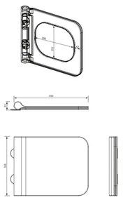 OMNIRES BOSTONDEBP - WC-ülőke SoftClose BOSTON duroplast/fényes fehér