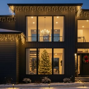 Brilagi - LED kültéri karácsonyi fényfüzér 200xLED/8 funkció 13m IP44 meleg fehér