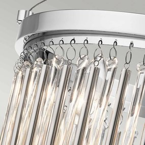 Kichler glamour mennyezeti lámpa piper króm elskl-piper-sf-pc